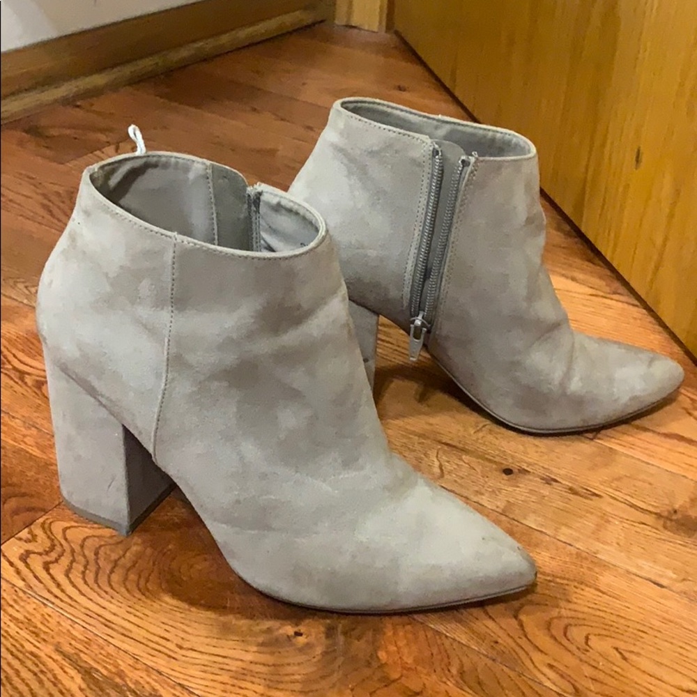 Suede booties